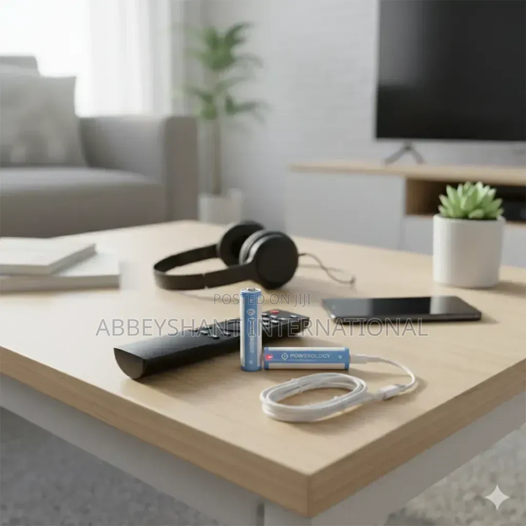 Powerology AA 2-Pack USB-C Rechargeable Battery