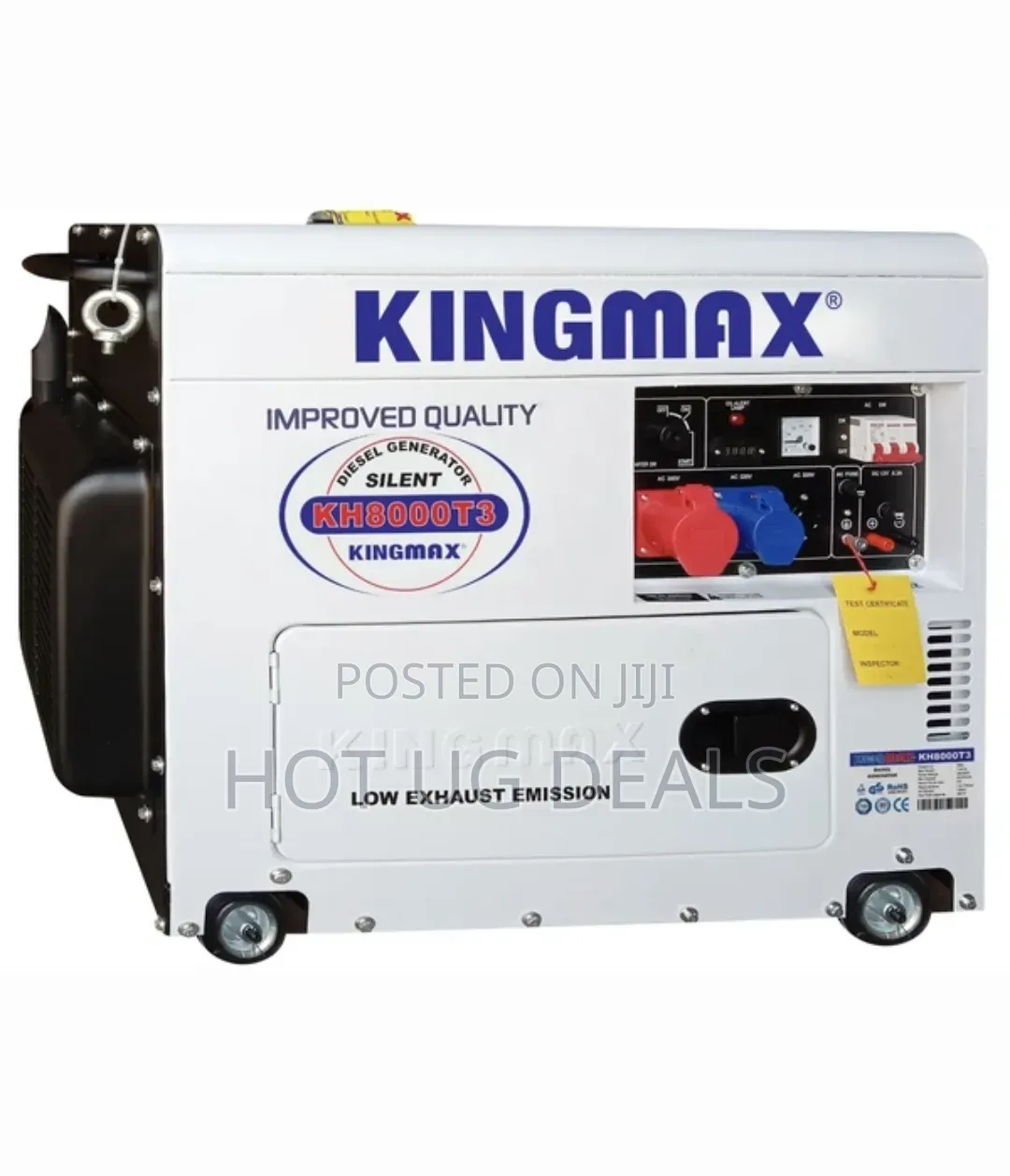 King Max 7KW Diesel Generator – 10HP, 16L Tank, Silent Electric Start