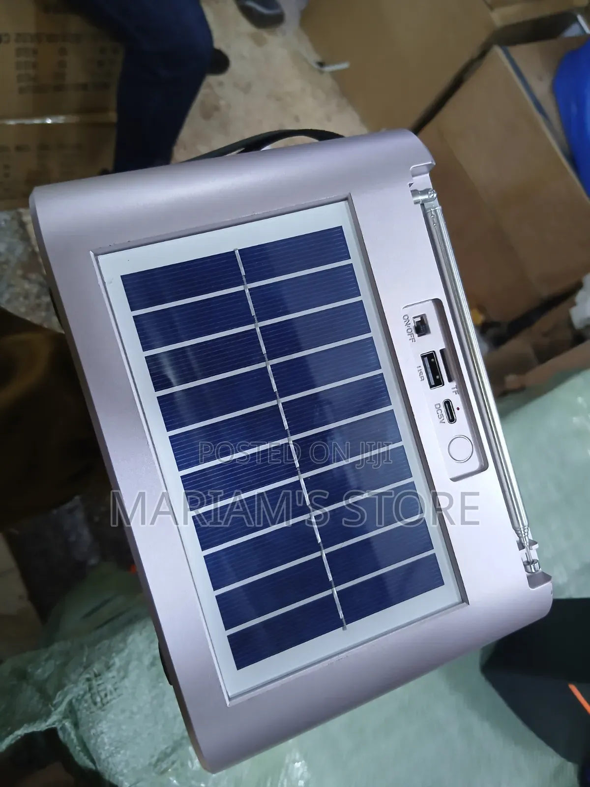 Portable Solar-Powered Speaker and Radio, Similar to Models