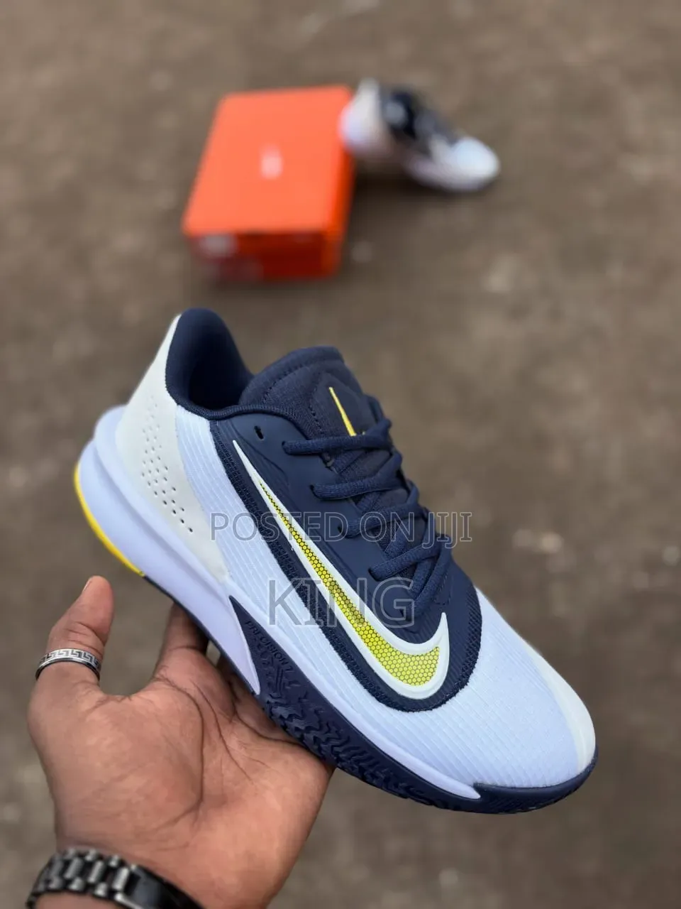 Nike Precision 7 Basketball Sneakers Navy X White