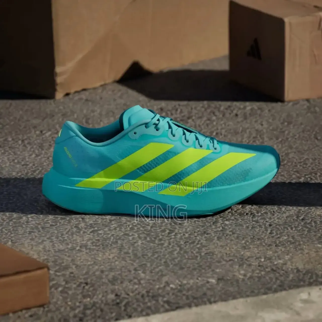 Adidas Adizero EVO SL Features a Vibrant Flash Aqua and Lucid Lemon