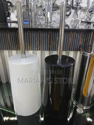 Stylish, Free-Standing Toilet Brush Set From Kingdomtrading.