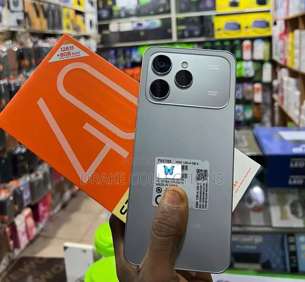 New Tecno Spark 40 256 GB Gray