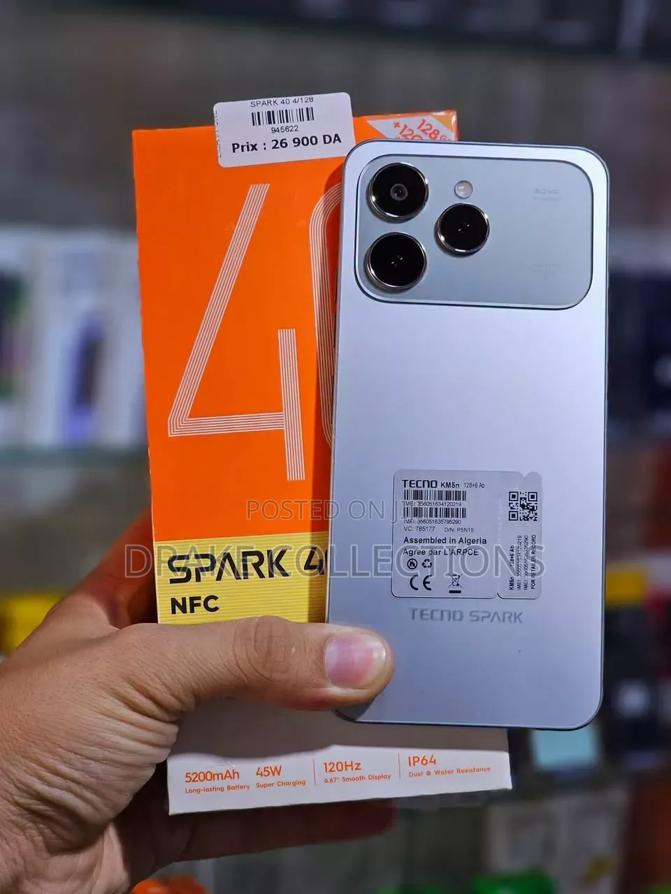 New Tecno Spark 40 256 GB Gray