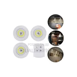 3-Piece Wireless Remote Control Night Light COB Smart Wireless