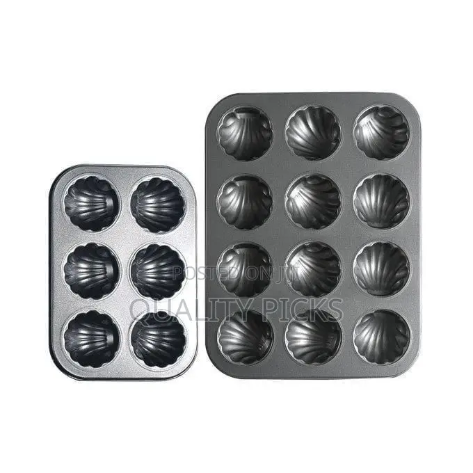 2 Pieces of Nonstick Shell-Shaped Madeleine