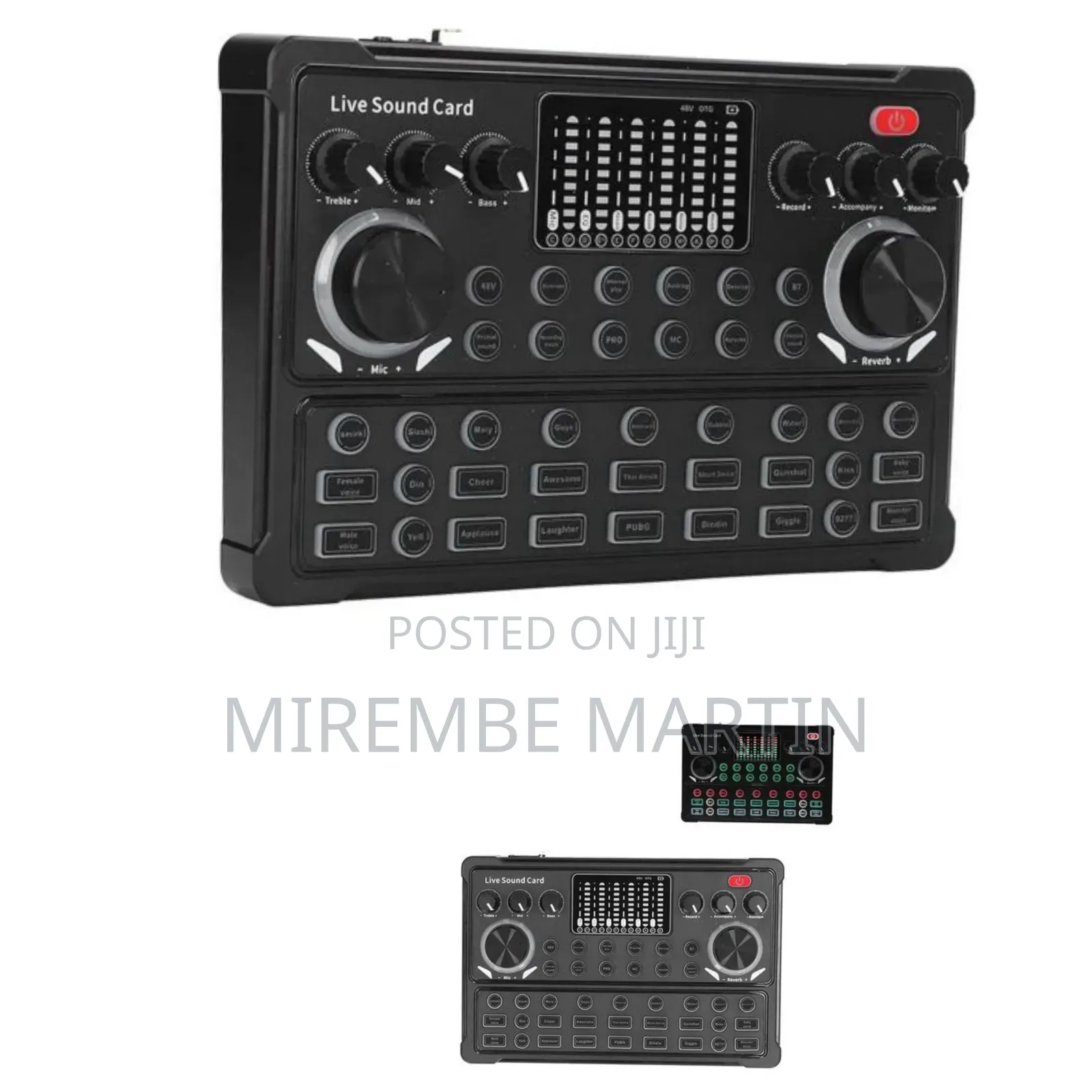 Live Sound Card Dual Channel Audio Mixer Live Streaming Voice Changer