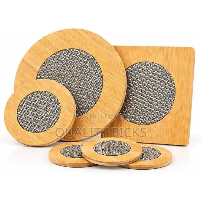 Heat Resistant Pads Cup Coaster, Bamboo Wooden Hot Pads