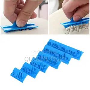 6 PCS Cake Word, DIY Handwriting Letter Print Stamp