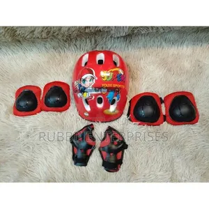 Kids Bike, Skate Protective Gear 7 in 1 ~ Red