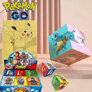 Pokémon Cartoon Puzzle Speed Cube 3x3x3, Stickerless