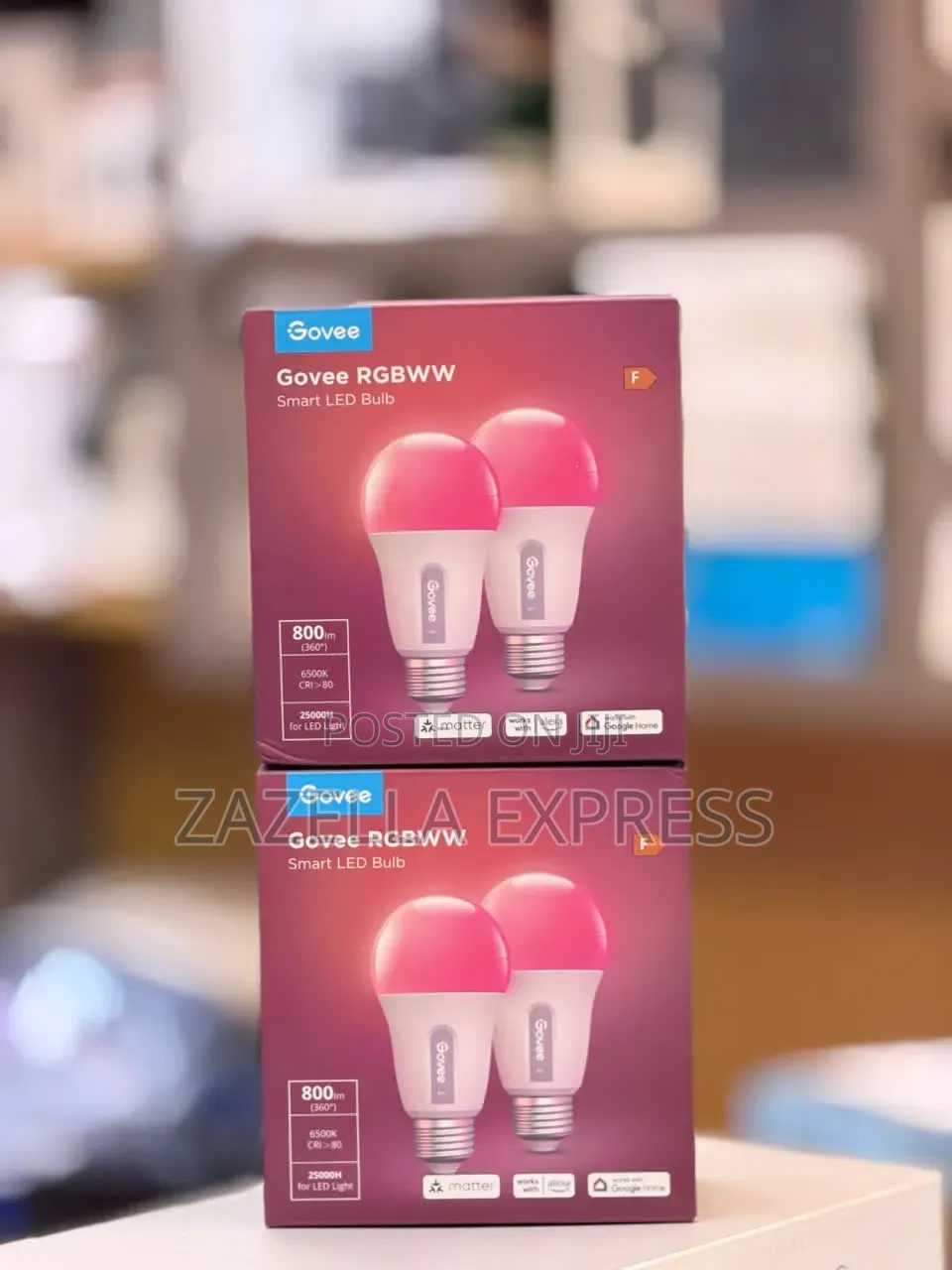 Govee LED Smart Bulb E27, RGBWW Dimmable, 800LM, (Pack of 2) Wifi Lamp