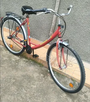 Gemany Used Red Ragazzi City Bike Features Rear Cargo Rack, 28 Inches.