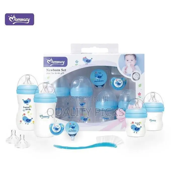 Momeasy Baby Bottle Starter Set for Newborns,