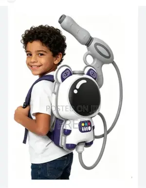 Astronaut-Themed Backpack Water Gun