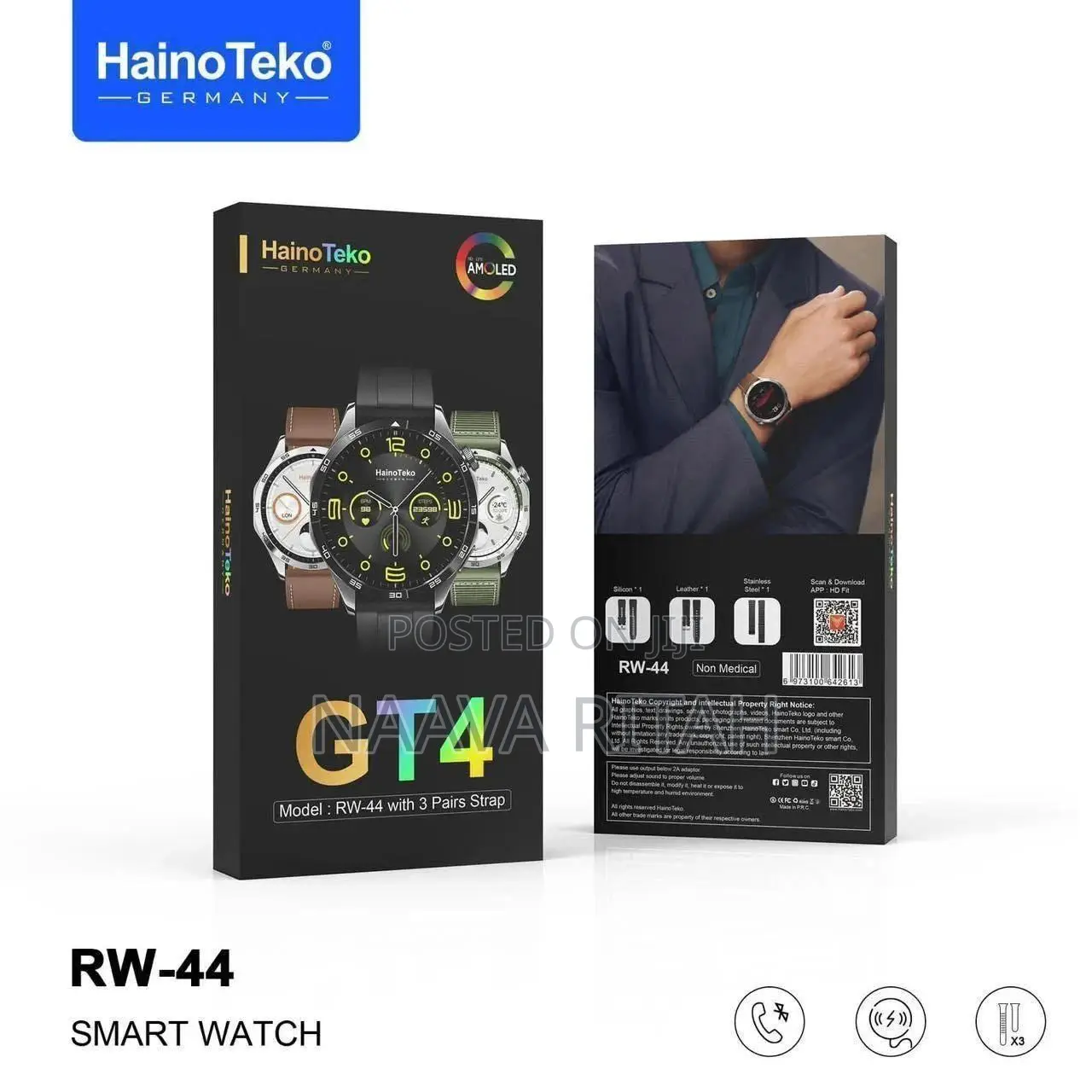 Haino Teko Germany (RW44) Round Screen AMOLED Display GREEN