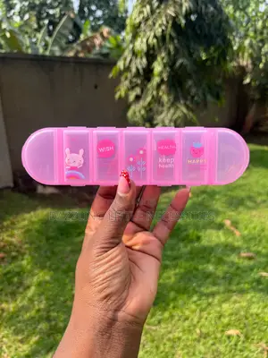 Pink 7 - Day Compartment Pill Case Organizer