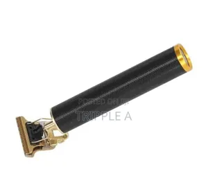 Rechargeable Metal Simple Style Hair Clipper Black Gold