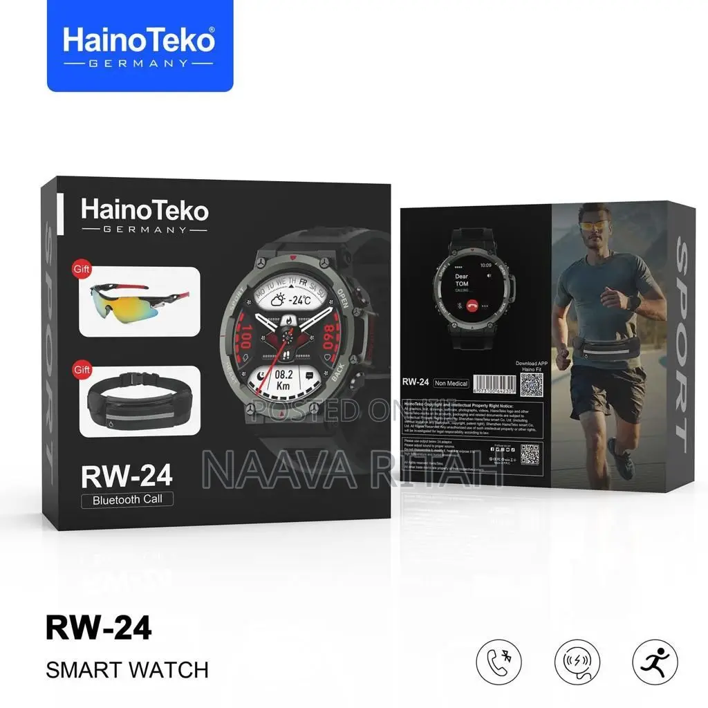 Haino Teko Germany RW-24 Smart Watch Round Shape Sports Model GREEN
