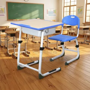 Height-Adjustable Kids Chair and Desk Set,Reading Desk