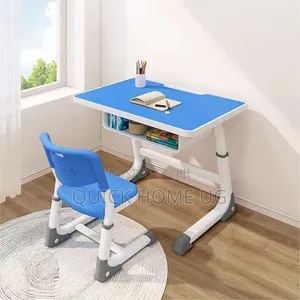 Height-Adjustable Kids Chair and Desk Set,Reading Desk