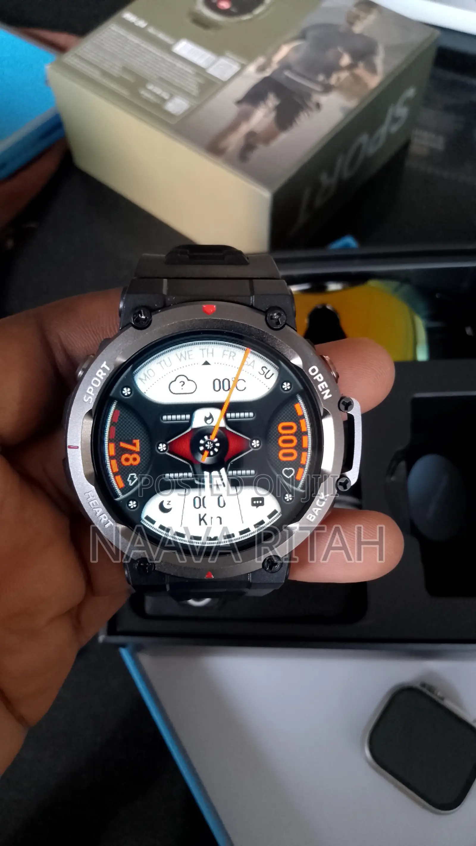 Haino Teko Germany RW-24 Smart Watch Round Shape Sports Model GREEN