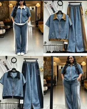 Womens Two-Piece Denim Set