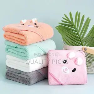 SmoothNovelty 6 Piece Baby Hooded Towel Infants and Toddlers