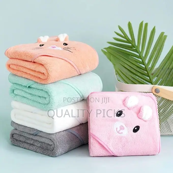 SmoothNovelty 6 Piece Baby Hooded Towel Infants and Toddlers