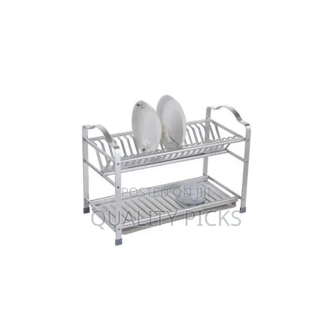 2 Tier Aluminium Dish Drainer Rack