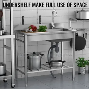 Single Trey Commercial Stainless Steel Sink