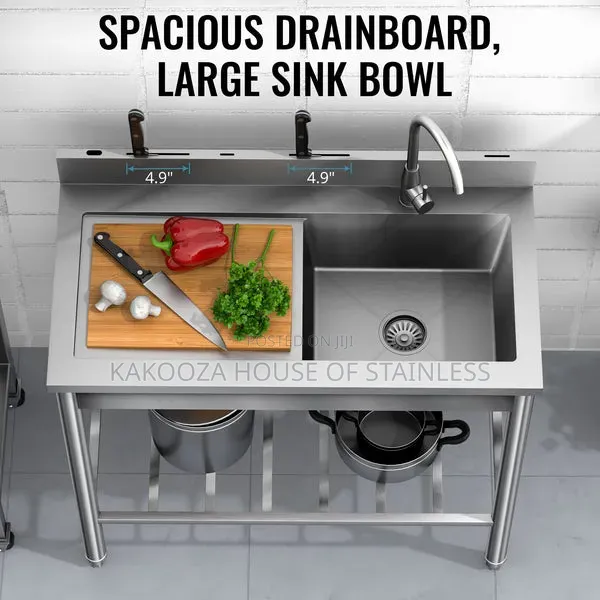 Single Trey Commercial Stainless Steel Sink