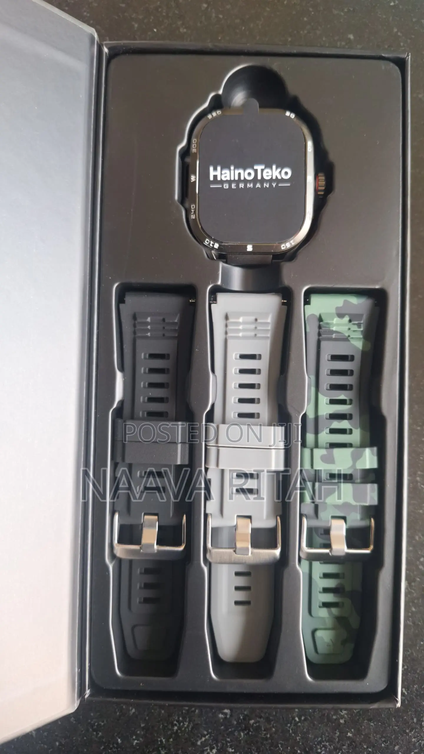 Haino Teko Watch SQ-2 Amoled Smartwatch (Hainoteko Rw32) BLACK