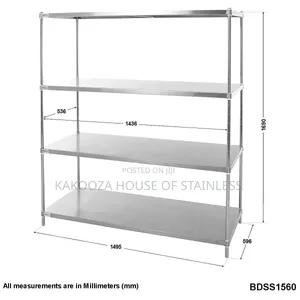 Stainless Steel Rack Four Shelves