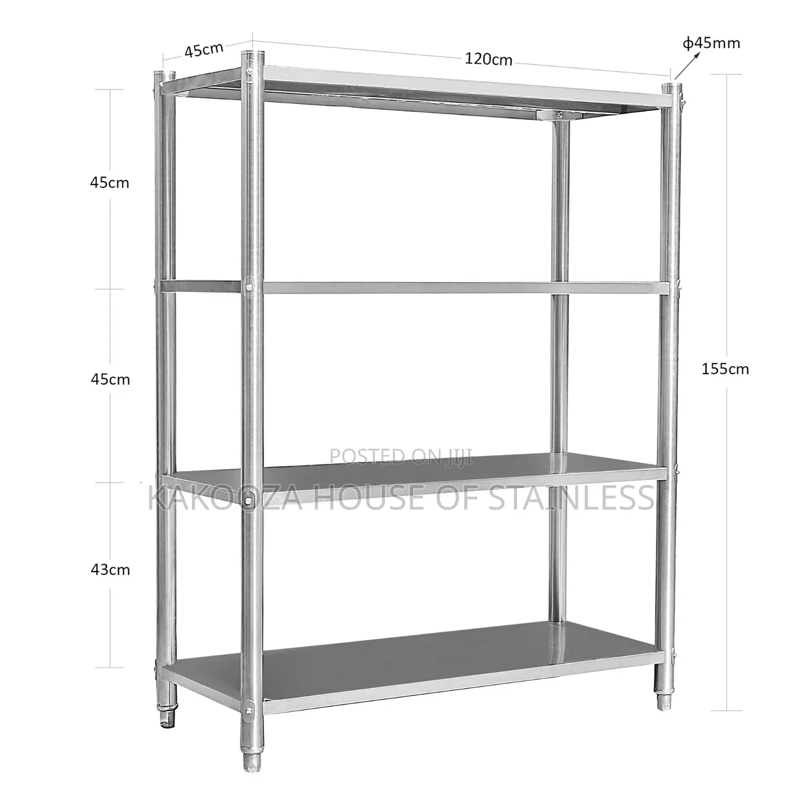Stainless Steel Rack Four Shelves