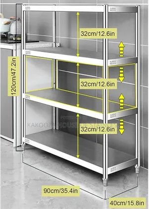 Stainless Steel Rack Shelves Length 4
