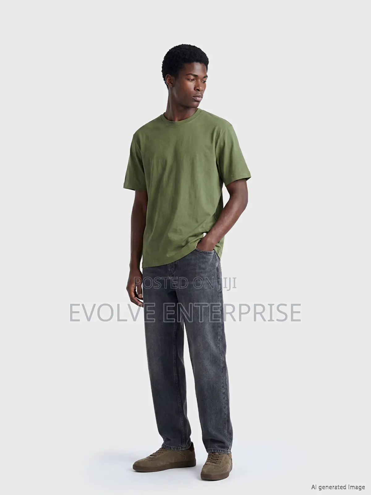 X-Side Fit %100 Cotton Men's T-Shirt