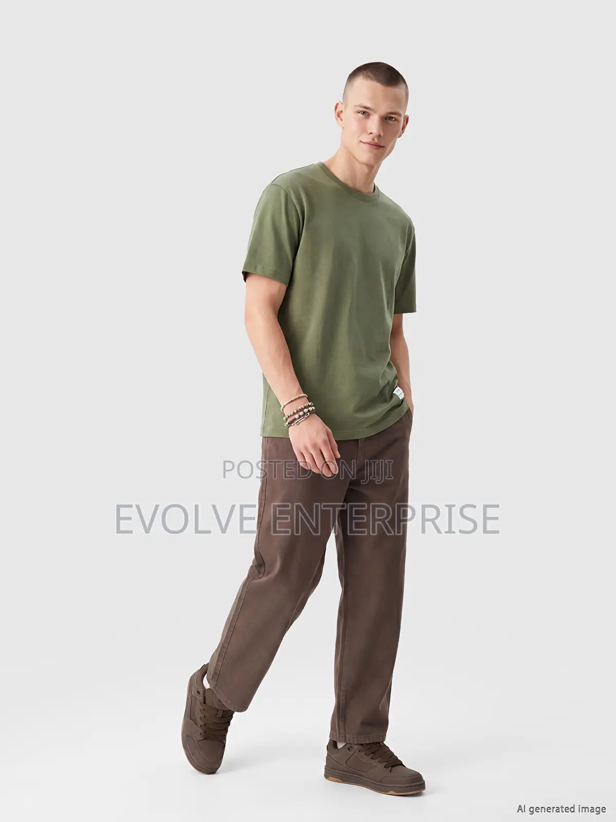 X-Side Fit %100 Cotton Men's T-Shirt