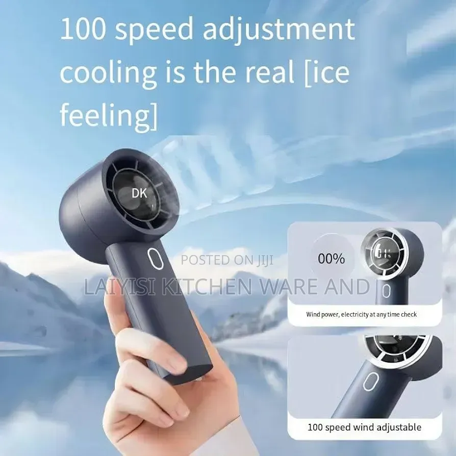 Hand Held Rechargeable Mini Portable Fan Outdoor Travel Personal Fan