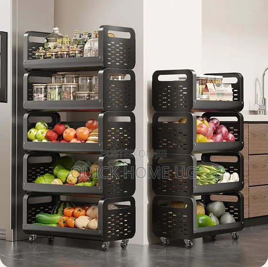 Modern Simple Movable Vegetable Storage Rack,Kitchen Rack