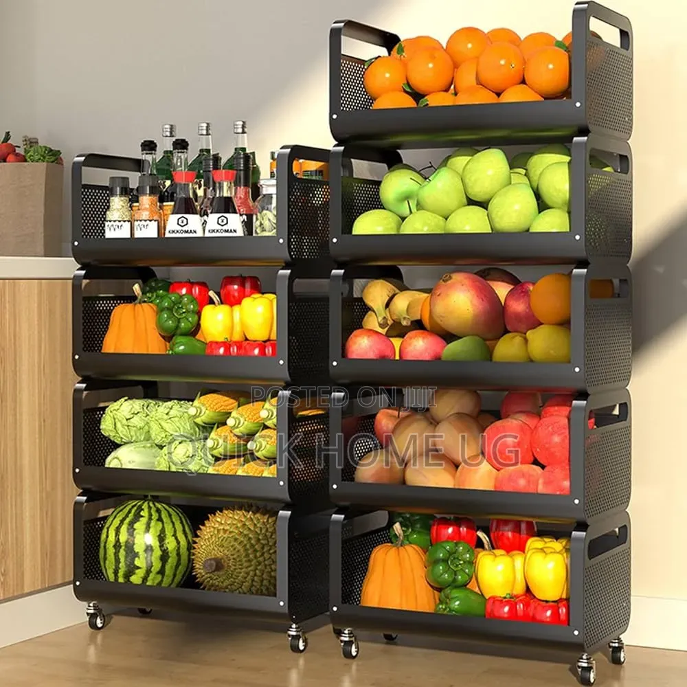 Modern Simple Movable Vegetable Storage Rack,Kitchen Rack