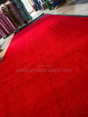Red Coloured Grass Carpet