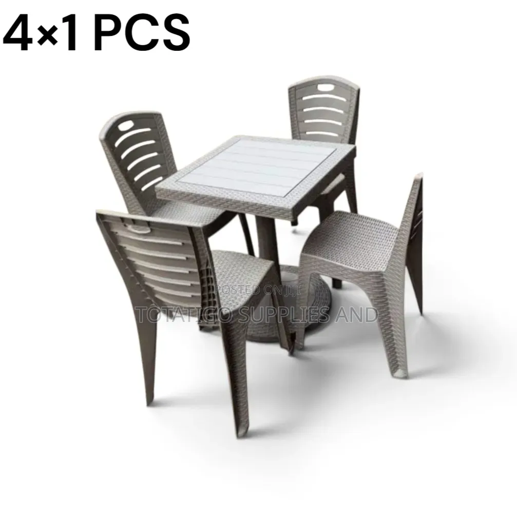 Plastic Set of 4 Chairs and Table.