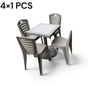 Plastic Set of 4 Chairs and Table.