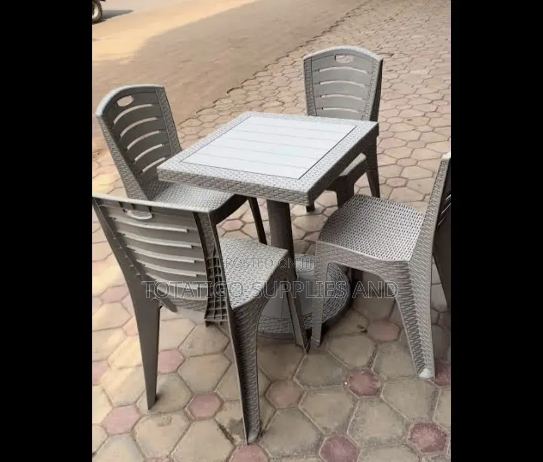 Plastic Set of 4 Chairs and Table.