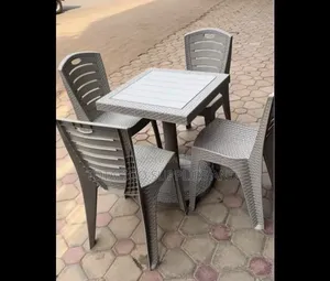 Plastic Set of 4 Chairs and Table.