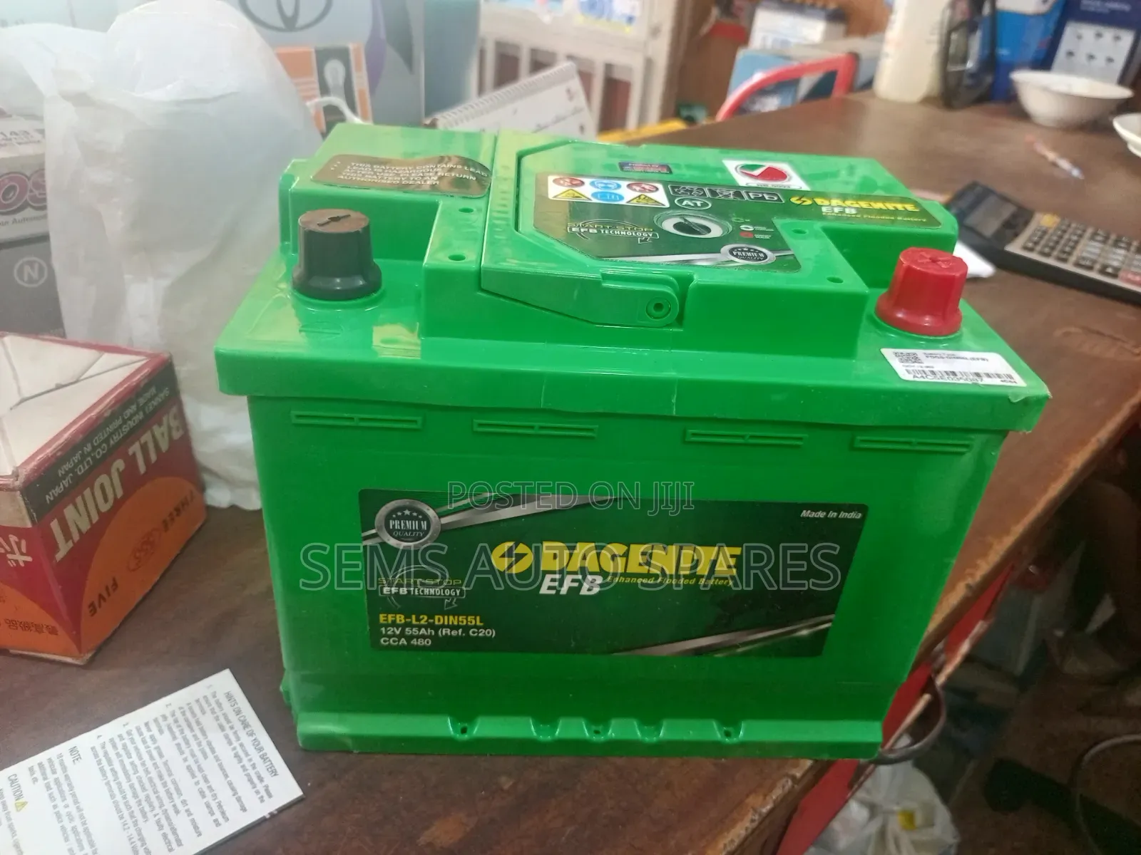 Din55 55ah Battery