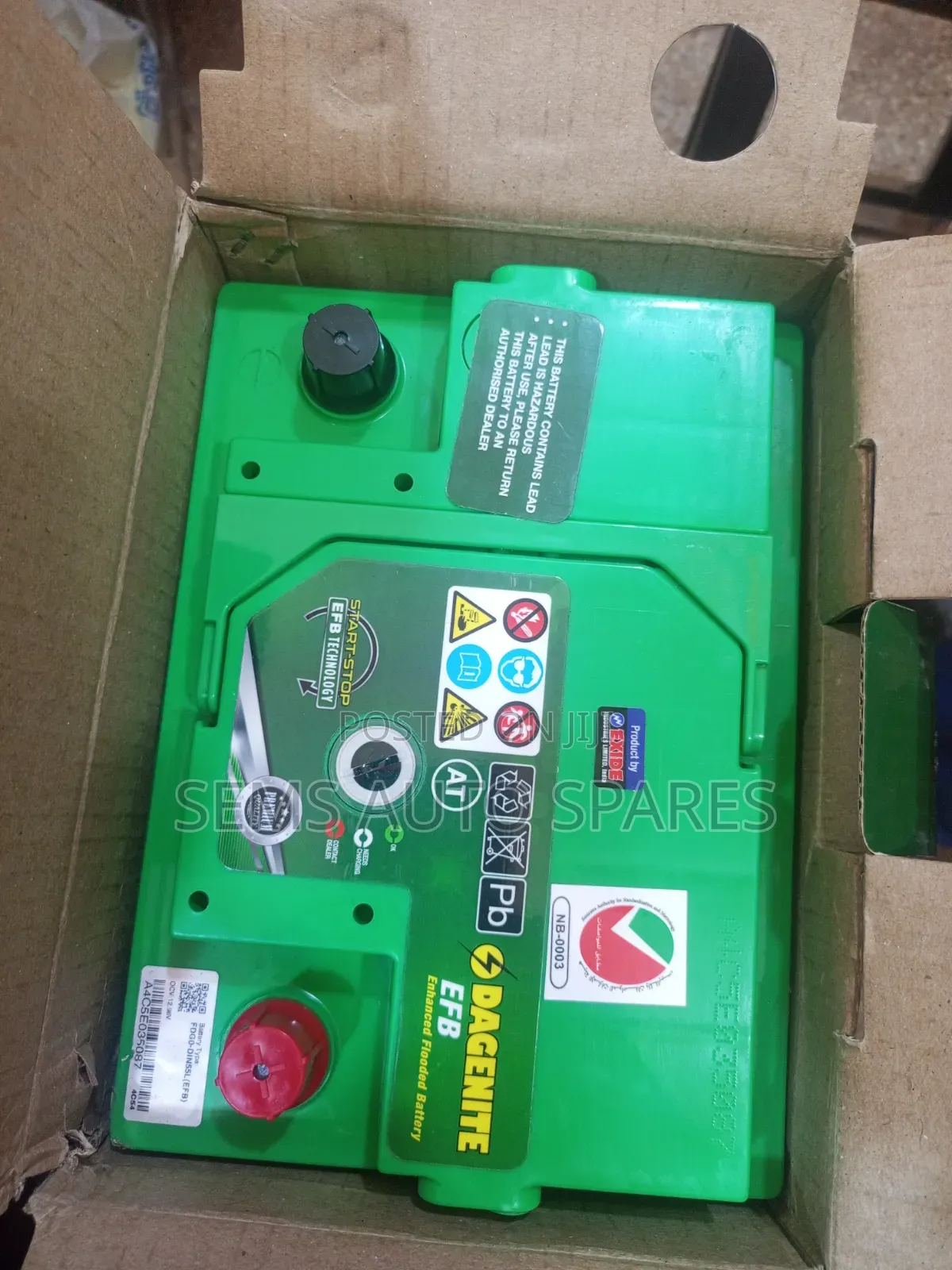 Din55 55ah Battery