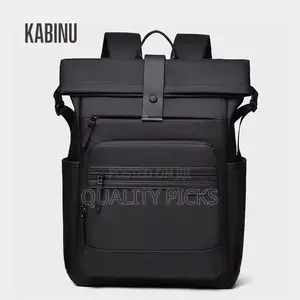 Roll Top Expandable Laptop Backpack for Men Women