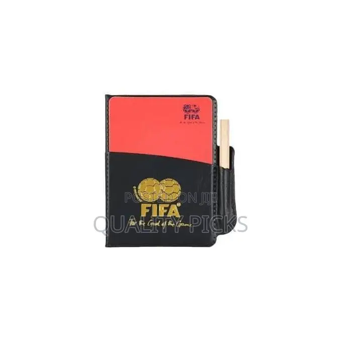 Football Match Soccer Referee Warning Red and Yellow Card